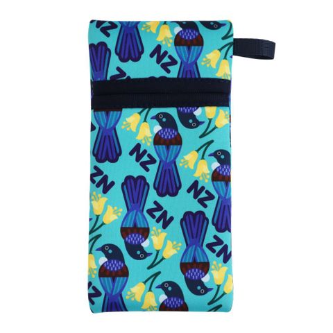 SUNGLASS CASE NEOPRENE NZ TUI & KOWHAI