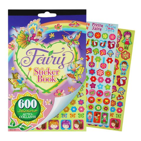 LK STICKER PAD FAIRIES 600PCS 6SHTS 242X147MM
