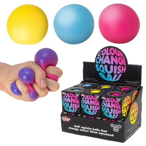 SCRUNCHEMS COLOUR CHANGE SQUISH BALL 6CM