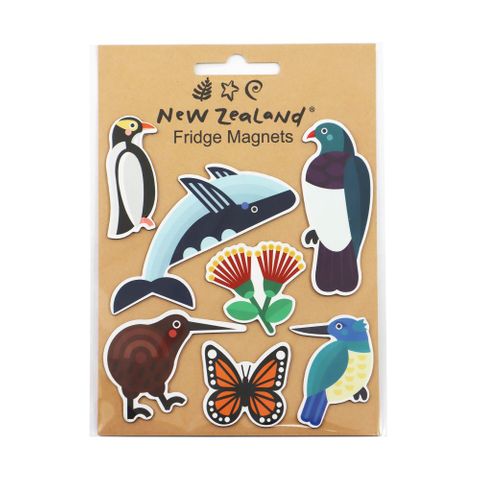 MAGNETS NZ KIWIANA WILDLIFE 7PC