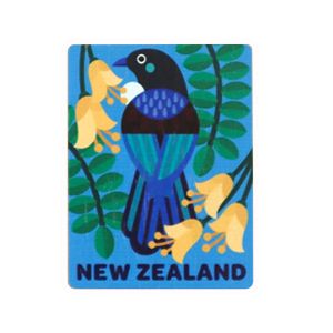 MAGNET WOODEN NZ TUI & KOWHAI 75X55MM