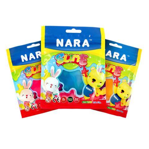 SLIME SACHET W/ZIP LOCK3ASST CLRS 20G