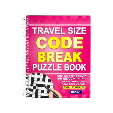 CODE BREAK PUZZLE BOOK SPIRAL 120PG 147X185PG