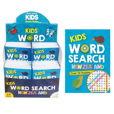 WORD SEARCH NZ KIDS KIWIANA 96PG 145X105MM