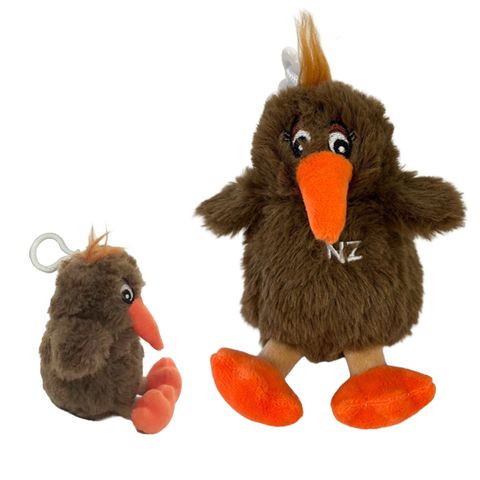 KIWI KEYRING BAG TAG ADVENTURE PAL 12CM