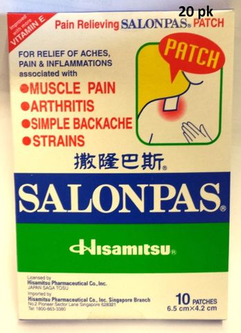 SALONPAS PATCH PLASTER 10PS