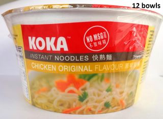 KOKA NO MSG CHICKEN NOODLES BOWL 90G