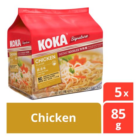 KOKA NOMSG NOODLE MULTIPACK5 CHICKEN 425G