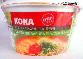 KOKA NO MSG LAKSA NOODLES BOWL 90G