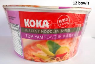 KOKA NO MSG TOM YUM NOODLES BOWL 90G