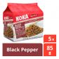 KOKA NOMSG NOODLE MULTIPACK5 BLACK PEPPER 425G