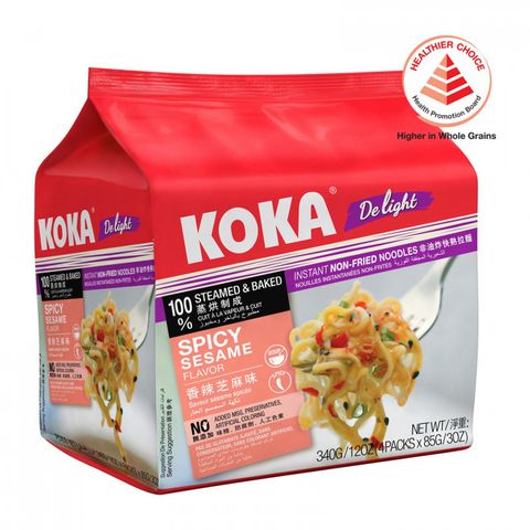 KOKA NOMSG NOODLE MULTIPACK4 SPICY SESAME 340G