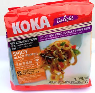 KOKA NOMSG NOODLE MULTIPACK4 SPICY BLK PEPPER 340G