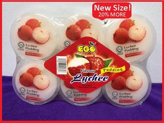 EGO PUDDING W/NATA - LYCHEE 600G