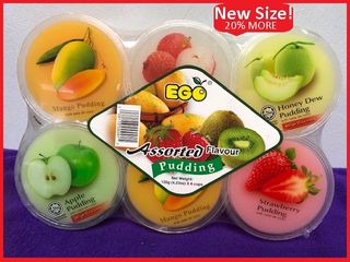 EGO PUDDING W/NATA - ASSORTED 600G