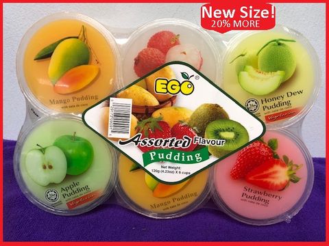 EGO PUDDING W/NATA - ASSORTED 600G