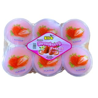 EGO PUDDING W/NATA STRAWBERRY 660G (12/CTN)
