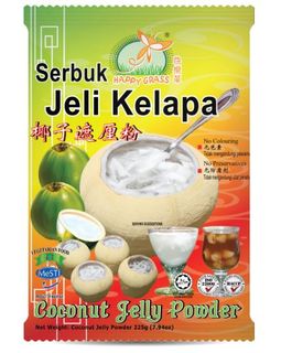 HAPPY GRASS COCONUT JELLY PWDR 225G