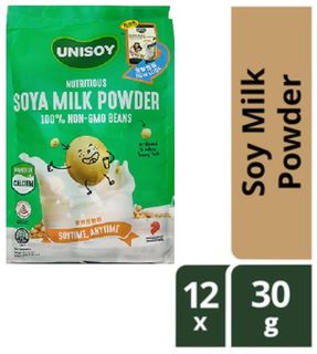 UNISOY ORGANIC SOYMILK PWDR SUGAR (GREEN) 360G