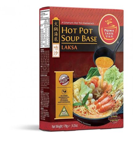 PRIMA LAKSA HOTPOT SOUP BASE 179G