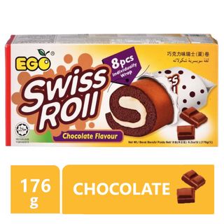 EGO SWISS ROLL CHOCOLATE (8PACK)