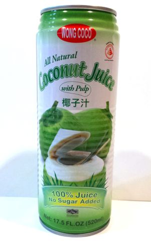 WCC YOUNG COCONUT JUICE W/ PULP 520ML