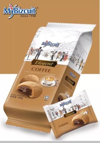 MYBIZCUIT ELEGANT COFFEE COOKIES W/ CHOCOFILL 100G