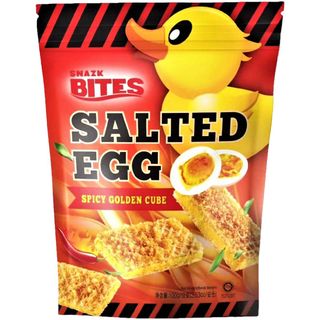 SNAZK BITES SALTED EGG GOLDEN CUBE (SPICY) 100G