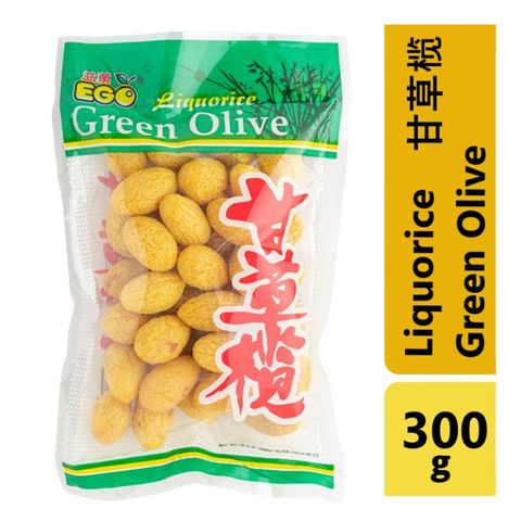 EGO GREEN OLIVE LIQUORICE  甘草榄 300G