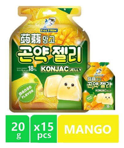 CAPT DOLPHIN KONJAC JELLY MANGO 20GX15PCS