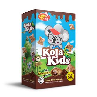 WIN2 KOLA KIDS CHOCO FILLED BISCUIT SINGLE (50G)