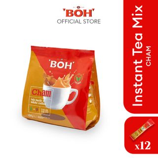 BOH CHAM TEA & COFFEE MIX LESS SWEET (27G X12STK)