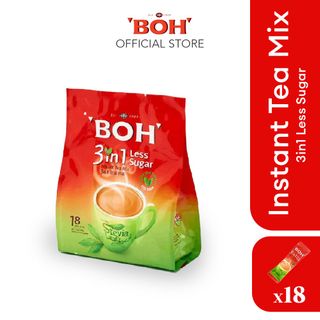 BOH 3-IN-1 INSTANT TEA MIX ORIG LESS SUG (16.5G X1