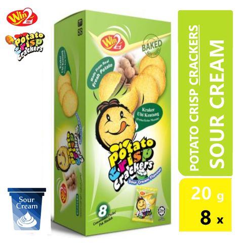 WIN2 POTATO CRISP SOUR CREAM (20G X 8) 160G