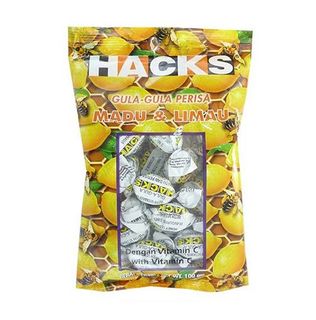 HACKS HACKS REGULAR LEMON LIMAU COUGH LOZENGE 100G