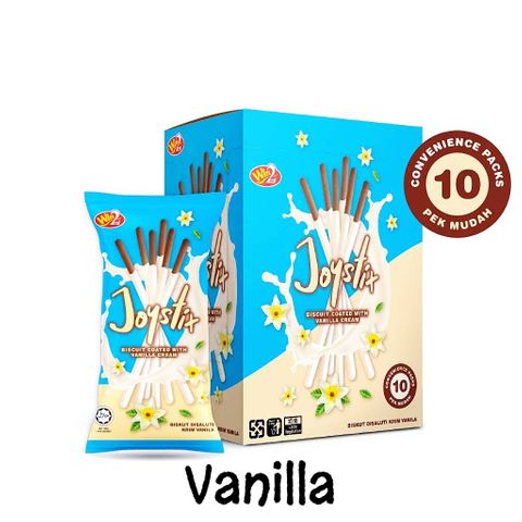 WIN2 JOYSTIX BISCUIT VANILLA (300G) 10 PACKS/TRAY