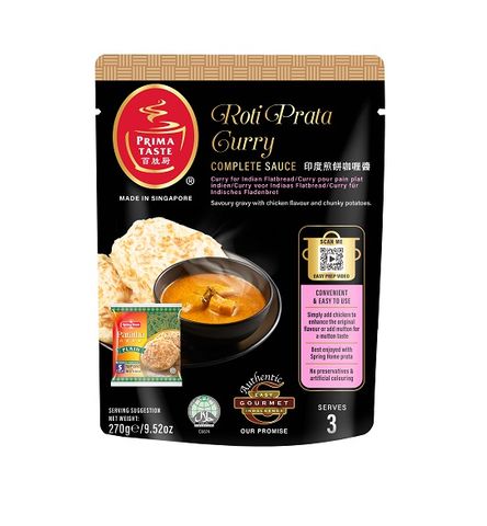 PRIMA COMPLETE SAUCE ROTI PRATA CURRY 270G