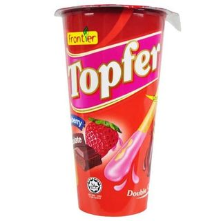 TOPFER CUP CHOC & STRWRBY DOUBLE CREAM 40G