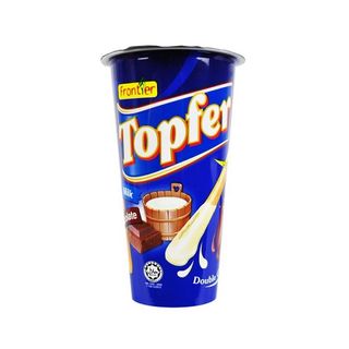 TOPFER CUP CHOC & MILK DOUBLE CREAM 40G