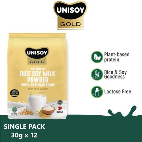 UNISOY ORGANIC RICE SOYMILK (Y) 360G (24/CTN)