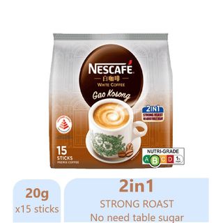 NESCAFE WHITE COFFEE GAO KOSONG 2IN1 300G  (20/CTN