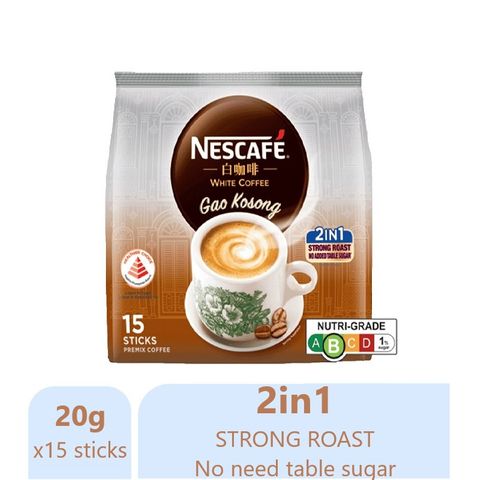 NESCAFE WHITE COFFEE GAO KOSONG 2IN1 300G  (20/CTN