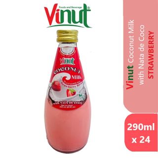 VINUT COCONUT MILK W NDC-STRAWBERRY 290ML