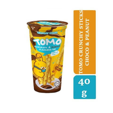 WIN2 TOMO CRUNCHY STICKS CHOCO &PEANUT 40G