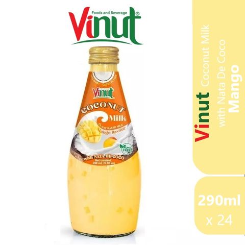 VINUT COCONUT MILK W JELLY - MANGO 290ML (24/CTN)