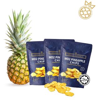 ANANAS REPUBLIC DRIED MD2 PINEAPPLE CHIPS 40G