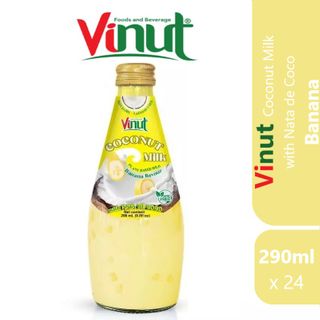 VINUT COCONUT MILK W JELLY-BANANA 290ML (24/CTN)