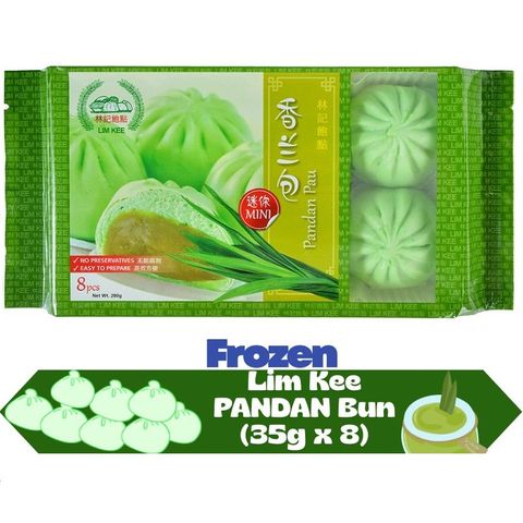 FROZEN LIM KEE PANDAN BUN (PAU) (8PC) 280G X 18