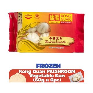 FROZEN KONG GUAN MUSHROOM VEG BUN (6PC) 360G X 15