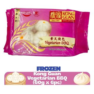 FROZEN KONG GUAN VEGE BBQ BUN (6PC) 360G X 15